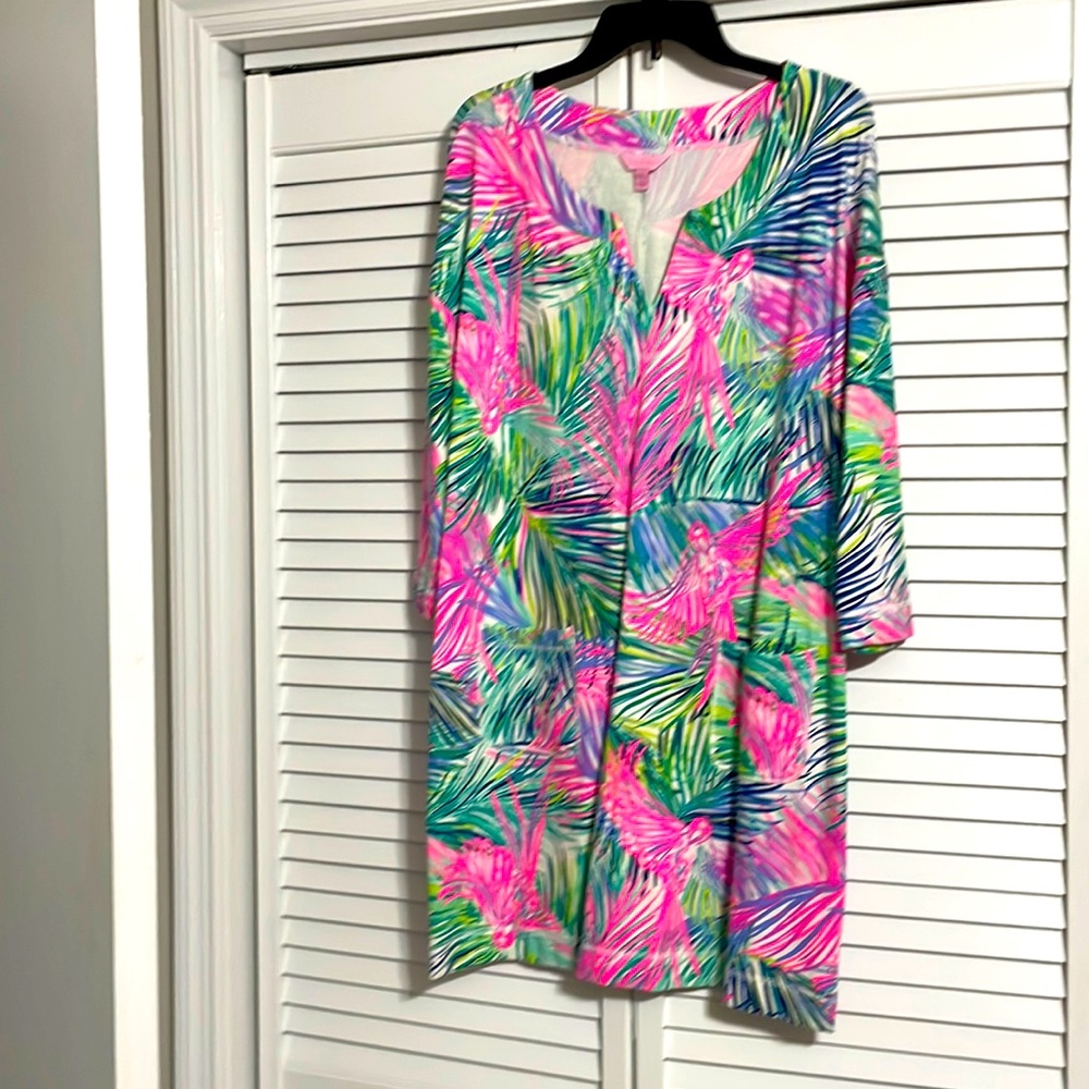 Lilly Pulitzer size large L cotton dress with pockets